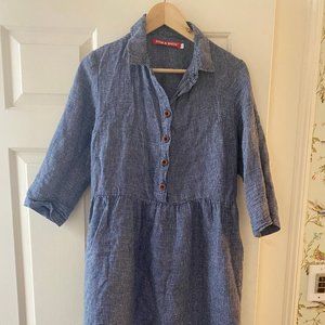 Pyne & Smith Model No.22 Blueberry check dress, M